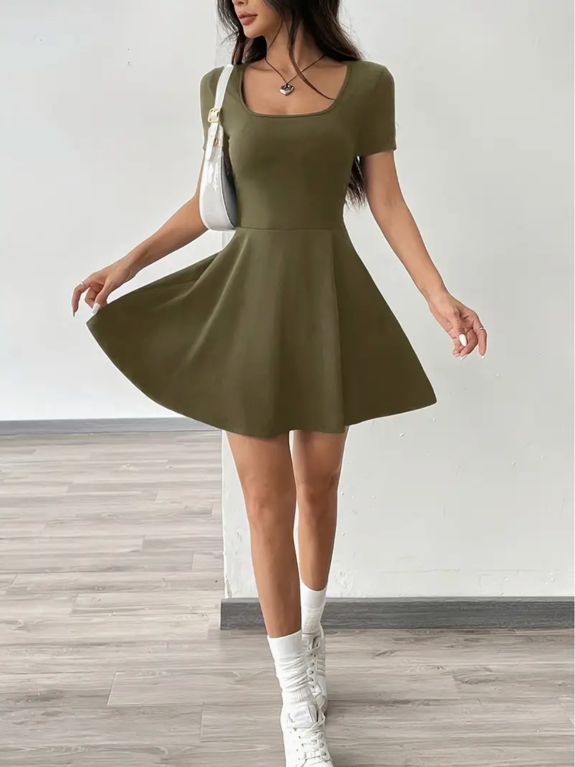2-in-1 Zomerjurk met Ingebouwde Short