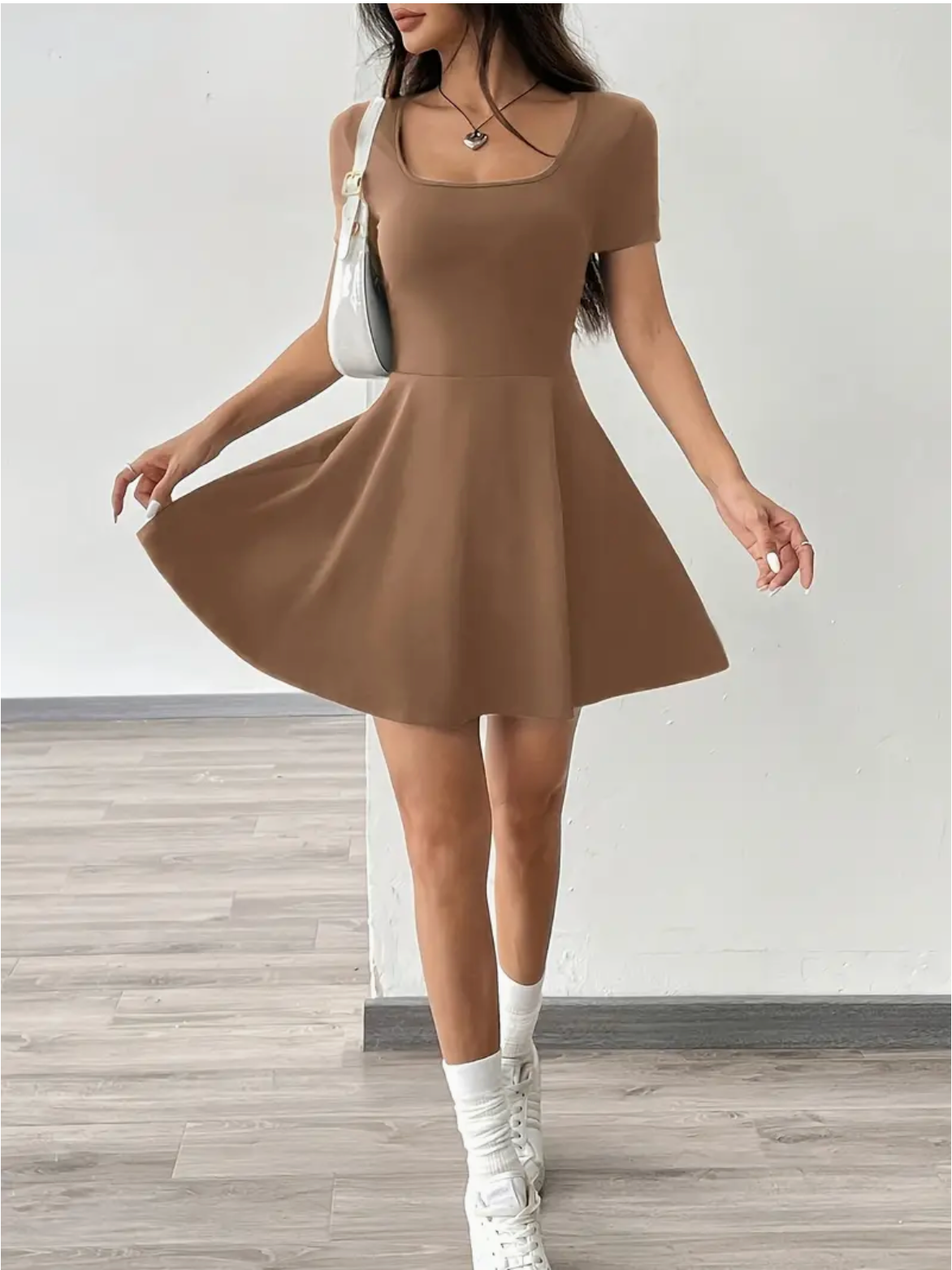 2-in-1 Zomerjurk met Ingebouwde Short